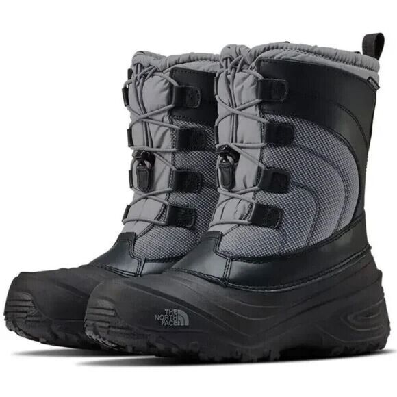 The North Face Alpenglow IV NF0A2T5PG69 Boot Kids US 10 Black Waterproof RHS1371 - Picture 1 of 10